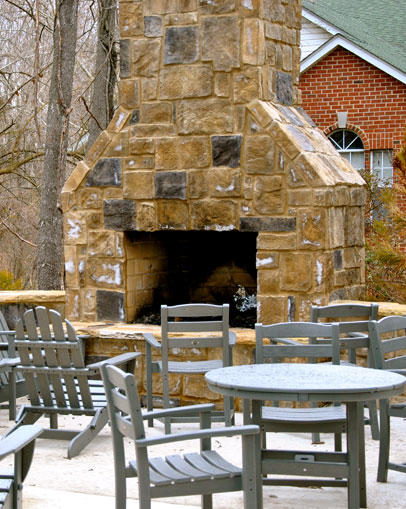 Patio area with seating