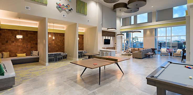 Clubhouse with Pingpong table